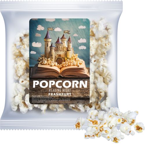 Popcorn süß (vegan), ca. 20g, Express Maxi-XL-Tüte mit Etikett