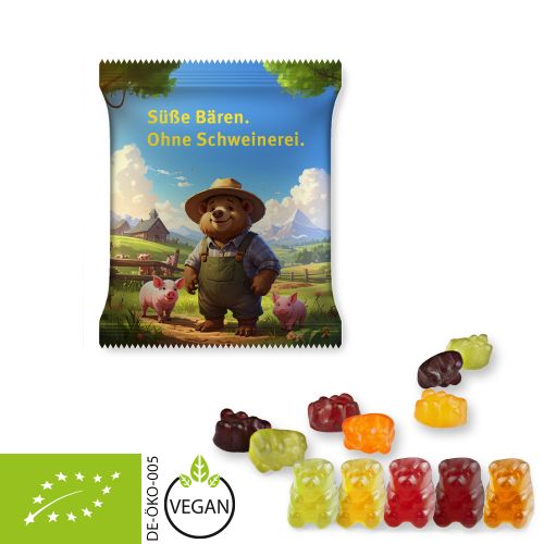 Bio Gummibärchen ohne Gelatine (vegan), ca. 15g, Midi-Tüte