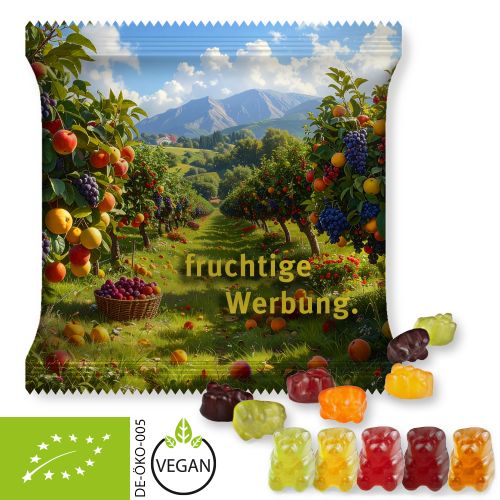 Bio Gummibärchen ohne Gelatine (vegan), ca. 30g, Maxi-Tüte