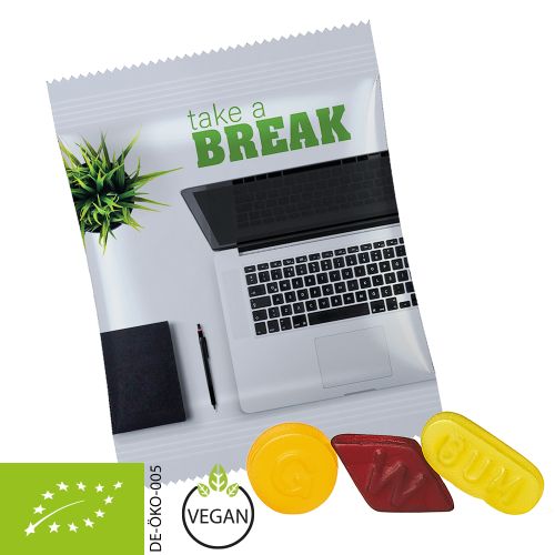 Bio Wine Gums ohne Gelatine (vegan), ca. 20g, Maxi-Tüte