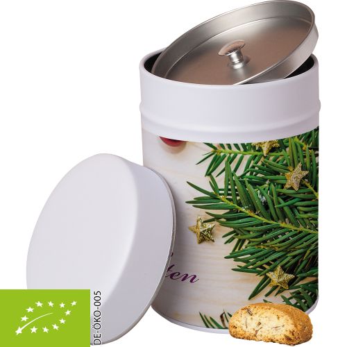 Bio Cantuccini (vegan), ca. 100g, Metalldose Maxi