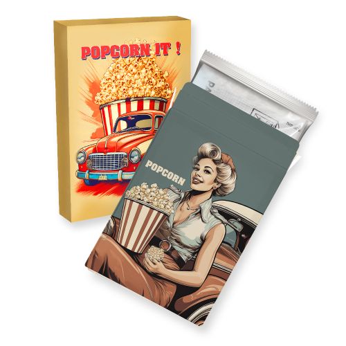Mikrowellen Popcorn süß (vegan), ca. 100g, Faltschachtel