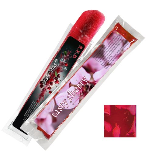 Wassereis Kirsche (rot) (vegan), 40 ml, Express Schlauchtüte mit Etikett