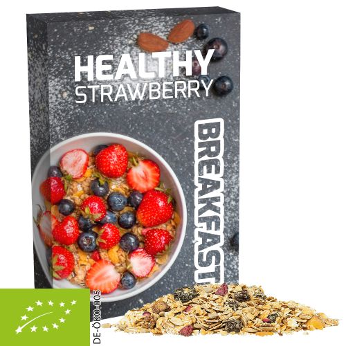 Bio Müsli Erdbeerchen (vegan), ca. 50g, Faltschachtel