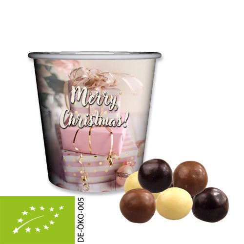 Bio Knusperkugeln-Mix, ca. 30g, Snackbecher Mini