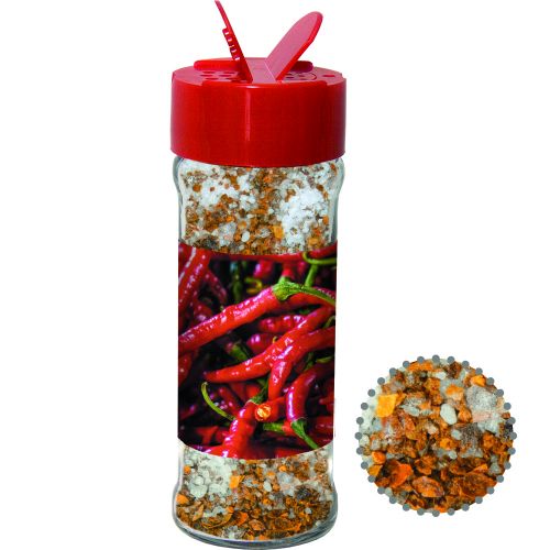 Gewürzmischung Chili-Salz, ca. 35g, Glas mit Streuaufsatz