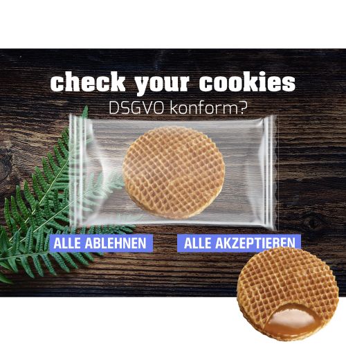 Karamellwaffel, ca. 8g, Werbekarte