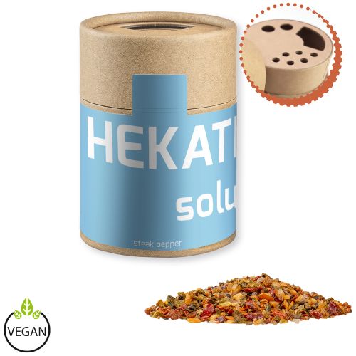 Gewürzmischung Steak Pfeffer, ca. 75g, Kraftpapierstreuer Midi