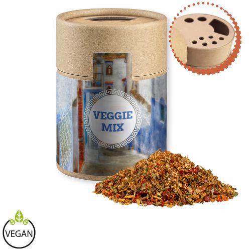 Gewürzmischung Mediterraner Veggie Mix, ca. 50g, Kraftpapierstreuer Midi