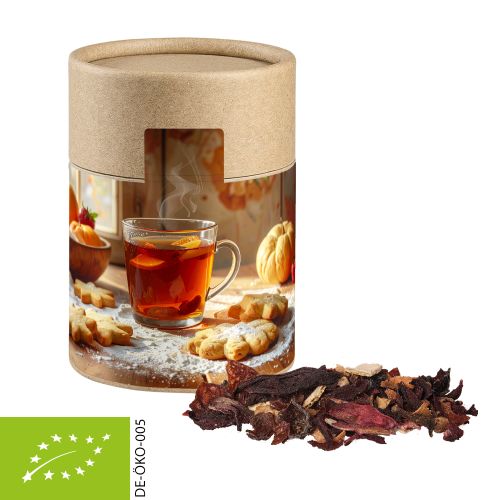 Bio Weihnachts Früchtetee, ca. 60g, Kraftpapierdose Midi