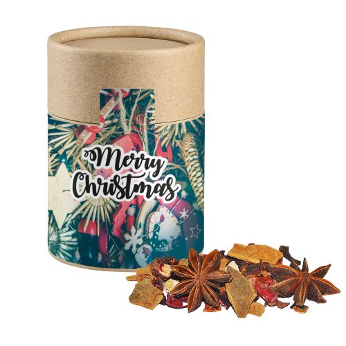 Glühweingewürz grob, ca. 45g, Kraftpapierdose Midi