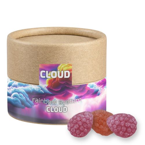 Erdbeer Chili Bonbons, ca. 45g, Biologisch abbaubare Eco Pappdose Mini