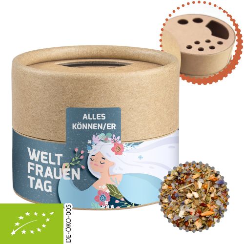 Bio Gewürzmischung Alleskönner, ca. 40g, Biologisch abbaubarer Eco Pappstreuer Mini