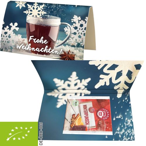 Bio Beuteltee Winterpunsch, 2,25g, Werbekarte A6 gefaltet