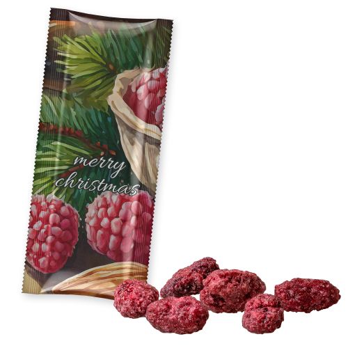 Gebrannte Mandeln Himbeere (vegan), ca. 25g, Snack Stick