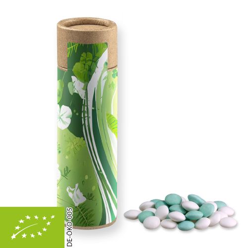 Bio Mint Schokolinsen (vegan), ca. 30g, Kraftpapierrolle