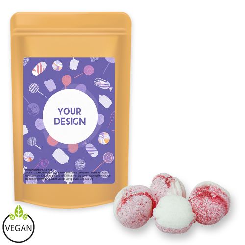 Erdbeer-Joghurt Bonbons (vegan), ca. 80g, Standbeutel Midi