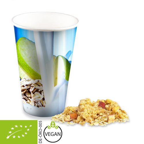 Bio Porridge Apfel-Zimt (vegan), ca. 50g, Snackbecher Maxi